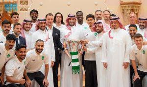 Read more about the article سمو ولي العهد يستقبل وزير الرياضة ورئيس الاتحاد السعودي ومسؤولي ولاعبي الأهلي بمناسبة تتويجهم بدوري أبطال آسيا للنخبة 2025