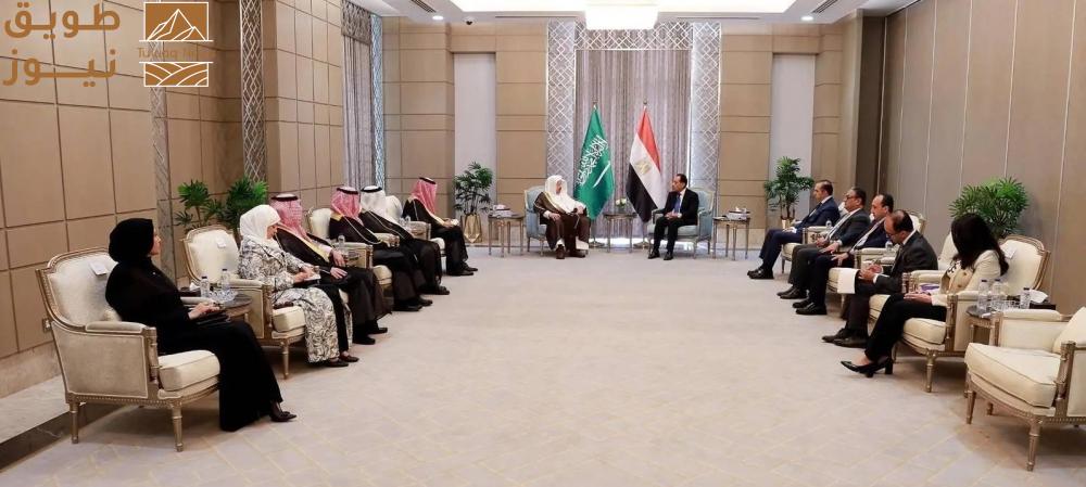 You are currently viewing آل الشيخ يلتقي رئيس مجلس الوزراء المصري