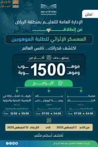 Read more about the article «تعليم الرياض» تطلق معسكراً لرعاية الموهبة والابتكار