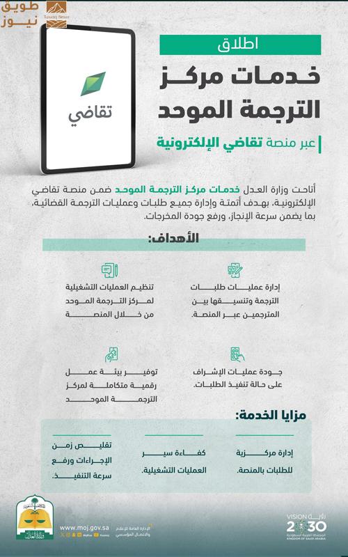 You are currently viewing «العدل» تطلق خدمات مركز الترجمة الموحد عبر منصة تقاضي الإلكترونية