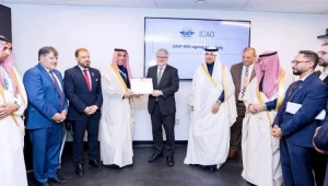 Read more about the article «الإيكاو» تُكرّم المملكة لدعمها مبادرات تعزيز أمن الطيران المدني