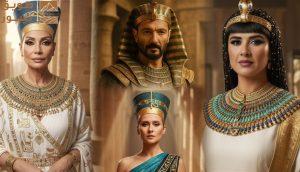 Read more about the article نجوم الفن يتألقون بالزي الفرعوني احتفالاً بالمتحف المصري الكبير