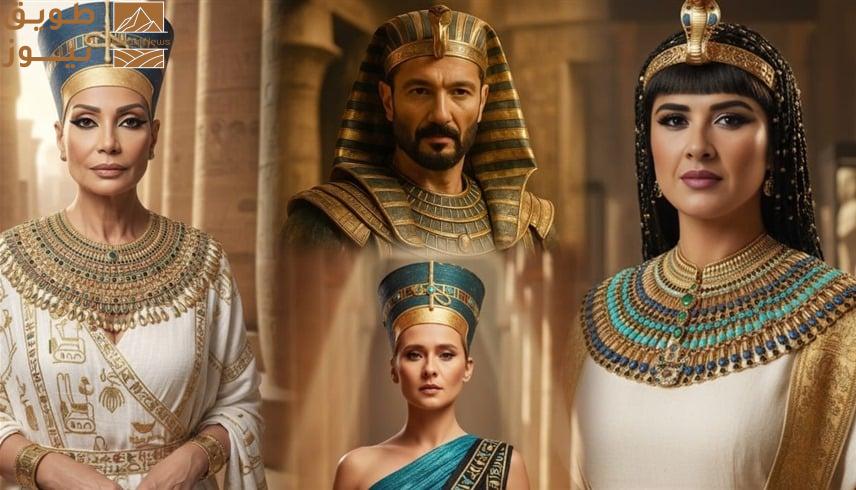 You are currently viewing نجوم الفن يتألقون بالزي الفرعوني احتفالاً بالمتحف المصري الكبير