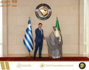 Read more about the article البديوي يبحث تعزيز العلاقات الخليجية – اليونانية