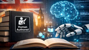 Read more about the article “من تأليف بشري”.. شعار جديد لتمييز الكتب الحقيقية عن أعمال الذكاء الاصطناعي