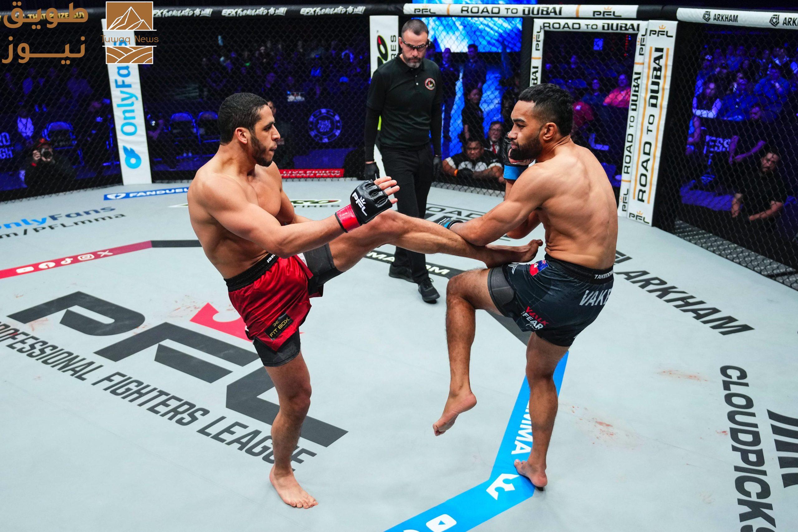 Read more about the article عمر الدفراوي يحسمها بالضربة القاضية في بطولة PFL العالمية