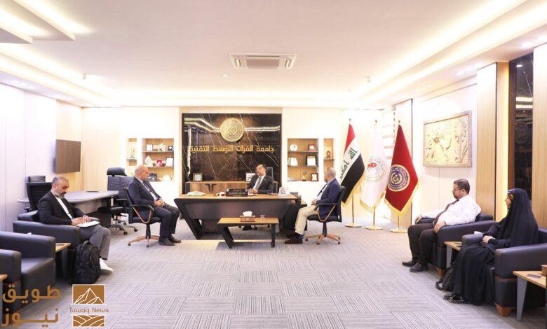 تعاون بين جامعة الفرات الأوسط التقنية والخدمة الجامعية العالمية لتأهيل الطلبة لسوق العمل